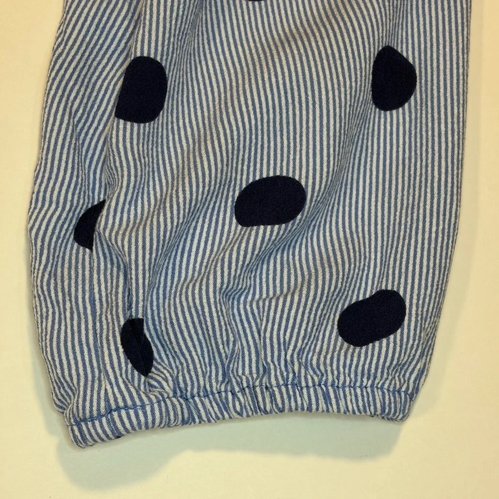 St. John's Bay Blue, White, and Navy Patterned Blouse - Picture 5 of 5